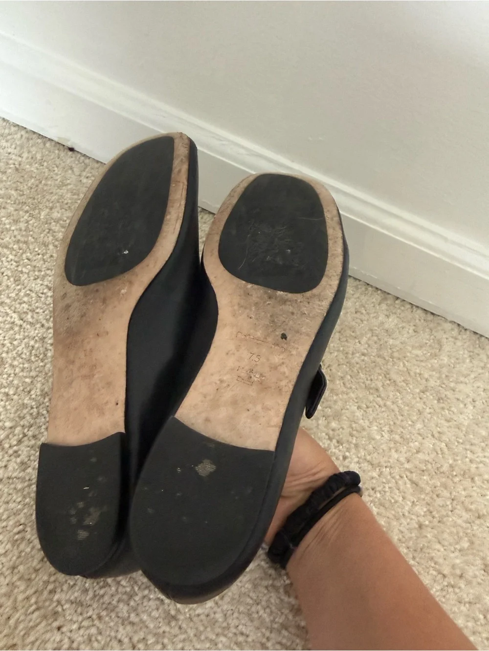 Reformation Ballet Flats Bethany Buckle in Leather Black - Picture 12 of 12